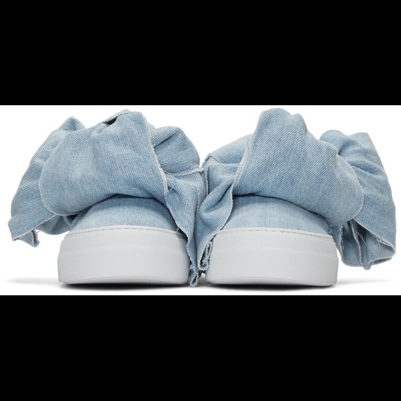 Joshua’s Azire Bow Denim Slip-on Sneakers Flats - Picture 5 of 8